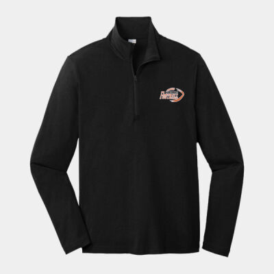 Adult PosiCharge ® Tri Blend Wicking 1/4 Zip Pullover with Embroidered Logo Thumbnail