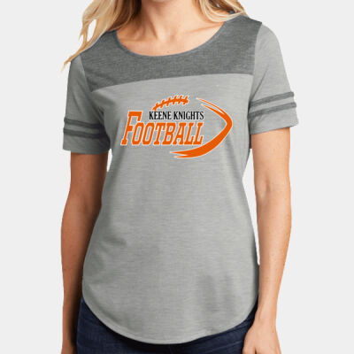 Ladies PosiCharge ® Tri Blend Wicking Fan Tee Thumbnail